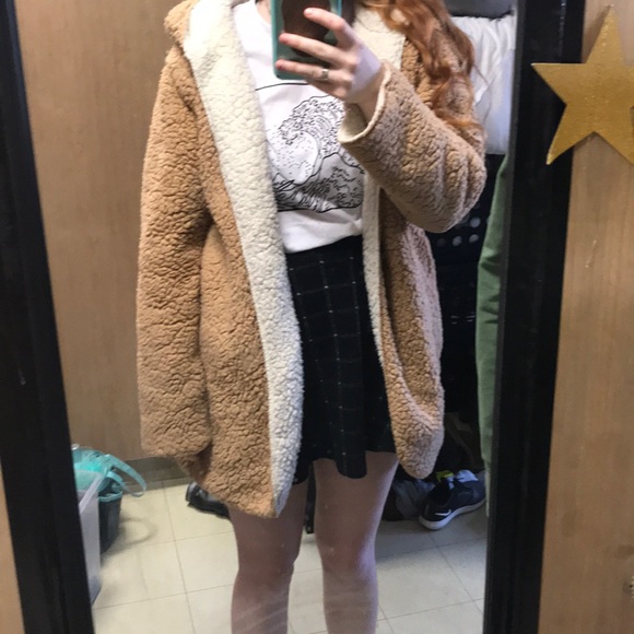 reversible teddy bear coat